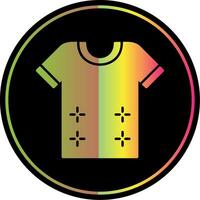 Shirt Glyph Due Color Icon vector