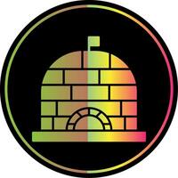 Igloo Glyph Due Color Icon vector