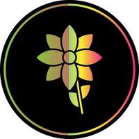 Flower Glyph Due Color Icon vector