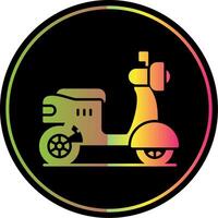 Scootie Glyph Due Color Icon vector