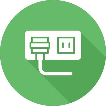 icono de vector de enchufe