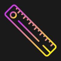 Straight Ruler Vector Icon