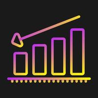 Chart Decreasing Vector Icon