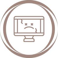icono de vector de computadora