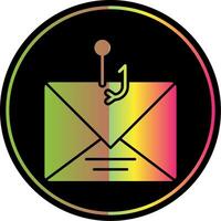 Phishing Glyph Due Color Icon vector