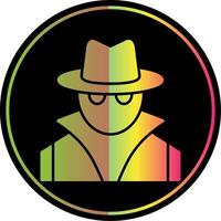 Spy Glyph Due Color Icon vector