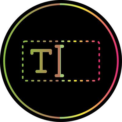 Text Box Glyph Due Color Icon