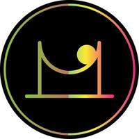 Friction Glyph Due Color Icon vector