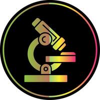 Microscope Glyph Due Color Icon vector