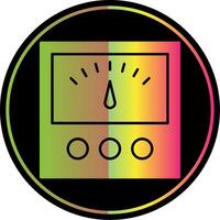 Voltage Indicator Glyph Due Color Icon vector