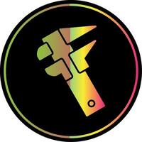 Caliper Glyph Due Color Icon vector