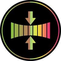 Elasticity Glyph Due Color Icon vector
