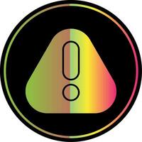 Error Glyph Due Color Icon vector