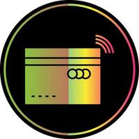 Contactless Glyph Due Color Icon vector