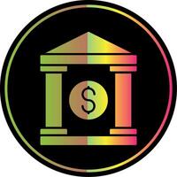 Bank Glyph Due Color Icon vector