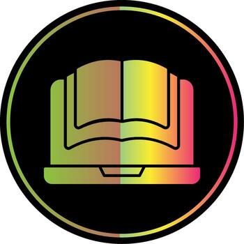 Learn Glyph Due Color Icon vector