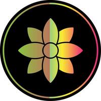 Dandelion Glyph Due Color Icon vector