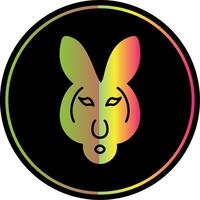 Kangaroo Glyph Due Color Icon vector