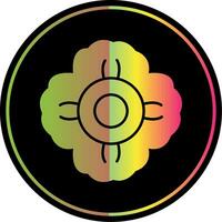 Mallow Glyph Due Color Icon vector