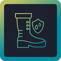 Waterproof Shoes Vector Icon