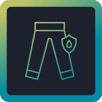 Waterproof pant Vector Icon