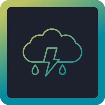 Thunder Vector Icon