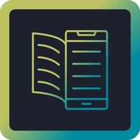 Digital Book Vector Icon