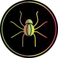 Spider Glyph Due Color Icon vector