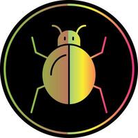 Bug Glyph Due Color Icon vector