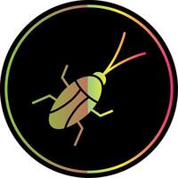 Cockroach Glyph Due Color Icon vector