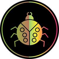 Beetle Glyph Due Color Icon vector