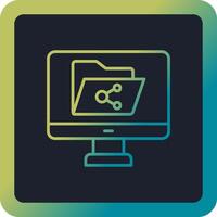 File Sharing Vector Icon