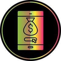 Online Payment Glyph Due Color Icon vector