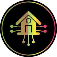 Smart Home Glyph Due Color Icon vector