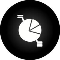 icono de vector de gráfico circular