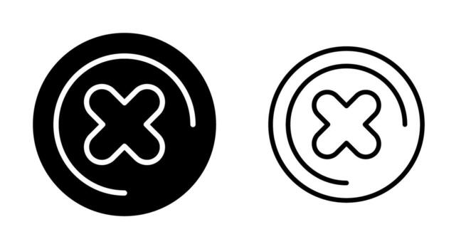 icono de vector de cruz