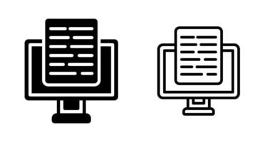 documento presentación vector icono