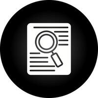 Document Search Vector Icon