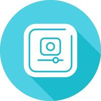 Video Record Square Vector Icon