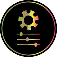 Gear Glyph Due Color Icon vector