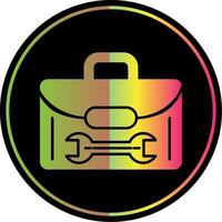 Tool Box Glyph Due Color Icon vector