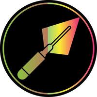 Trowel Glyph Due Color Icon vector