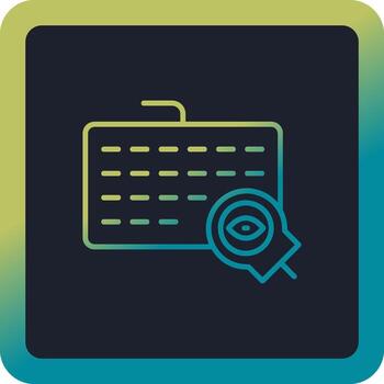 icono de vector de registrador de teclas