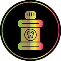 Mouthwash Glyph Due Color Icon vector