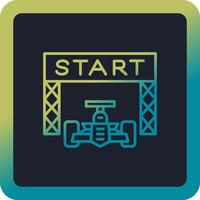 Starting Race  Vector Icon