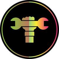 Labour Day Glyph Due Color Icon vector