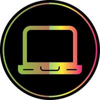 Laptop Glyph Due Color Icon vector