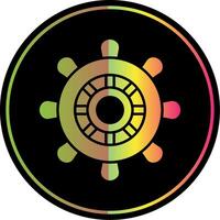 Helm Glyph Due Color Icon vector