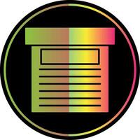 Storage Box Glyph Due Color Icon vector