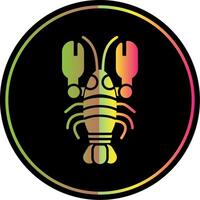 Lobster Glyph Due Color Icon vector